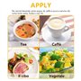 TOPINCN Plateau Bois Massif Forme Rectangle Thé Café Boissons Assiette Plat Snack Nourriture Repas Petit-déjeuner Restaurant Pla
