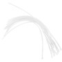 10PCS 30LB/50LB Connecteurs de Ligne Mouche Slip-on Leader Boucle Connecteur pour Ligne Accessoire de Pêche(Blanc)