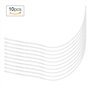 10PCS 30LB/50LB Connecteurs de Ligne Mouche Slip-on Leader Boucle Connecteur pour Ligne Accessoire de Pêche(Blanc)
