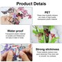 Lot de 240 Papillons Autocollants PET Imperméable Transparent Coloré Résine Décorative Nature Scrapbooking Planning Ordinateur P