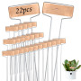 Lot de 22 étiquettes de plantes en cuivre de 25