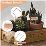 Lot de 22 étiquettes de plantes en cuivre de 25,5 cm de haut - Marqueurs de jardin - Étiquettes pour plantes d'extérieur pour lé