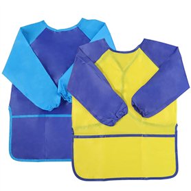 EASYKEENECOM Lot De 2 Tabliers De Peinture Pour Enfants