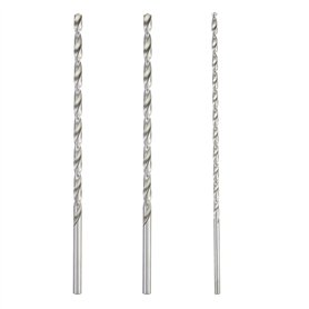 Lot de 2 forets hélicoïdaux à bois de 200 mm x 6 mm et 1 foret hélicoïdal HSS de 200 mm x 4 mm
