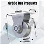 Roue à rouleaux en acier inoxydable 48mm avec 4 vis et 4 tubes d'expansion
