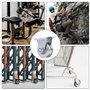 Poulie pour cordes, Roue à rouleaux en acier inoxydable 48mm avec 4 vis et 4 tubes d'expansion, Poulie pour câble en acier pour 