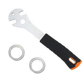 JRSHIRLEYLTD Clé à pédale de vélo de 15 mm avec poignée extra longue