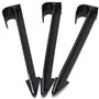 Lot de 2 supports en caoutchouc pour cric avec rainure et profilé - Noir - Pour cric et élévateurs