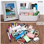QH-Shop Organiseur de Bureau Boîte de Rangement Fournitures de Bureau Porte Stylo avec Bois Compartiments pour la Maison D'école