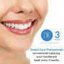 Kongkay : Lot de 8 têtes de rechange pour brosse à dents électrique compatible avec Oralb, Dual Clean