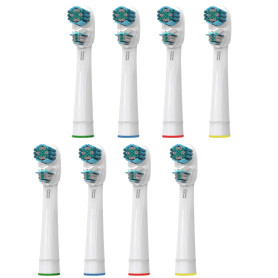 Lot de 8 têtes de brosse à dents électriques compatibles avec Braun Oralb Dual Clean
