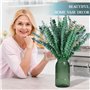 Neuytiky 20 Pièces Eucalyptus Seches,Naturel Fleurs Séchées Tiges D'Eucalyptus Véritable et Conservées de 43cm,Tige D'Eucalyptus
