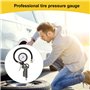 Frogetu Manomètre Pression Pneu Numérique, 220 PSI Haute Précis Multifonctionnel Jauge de Pression des Pneus 4 Échelle Tube Flex