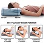 Neuytiky Oreiller en Mousse à Mémoire, Oreiller Ergonomique Cervical,2 en 1 Oreiller Orthopédique à Mémoire de Forme pour la Nuq