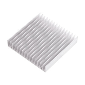 Dissipateur de Chaleur en Aluminium Haute Puissance 16 Ailettes 100x100x18mm pour Transistors à Semi-Conducteurs