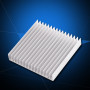 Dissipateur de Chaleur en Aluminium Haute Puissance 16 Ailettes 100x100x18mm pour Transistors à Semi-Conducteurs, PCB(Circuit Im