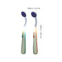 2pièces Miroir Oral Led Avec Lumière Pour Inspection Outil De Soins Bucodentaires Vert Et Orange