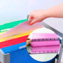 Lot de 15 dossiers suspendus en polypropylène avec onglets et inserts de cartes pour l'école, la maison, le travail, le bureau (