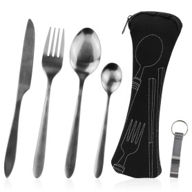 Lot de 5 Couverts de Camping