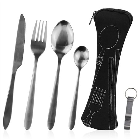 Lot de 5 Couverts de Camping
