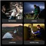 WARSUN Lot de 2 lampes de poche LED rechargeables, compactes 700 lm avec charge de type C, alliage d'aluminium durable, 3 modes,