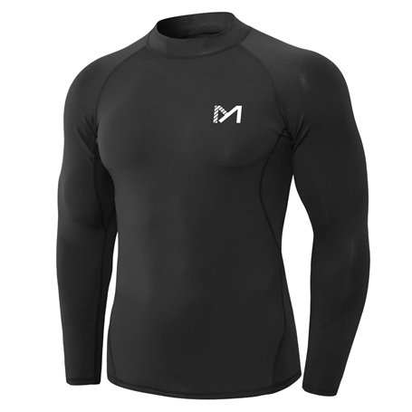 MEETYOO Tee Shirt Compression Homme Manche Longue