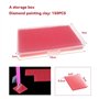Aimeke 144 Pièces Colle Diamond Painting 5D Diamant Peinture Colle Argile avec Boîte Organisateur pour DIY Broderie de Peinture 