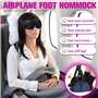 BIZOI Repose Pied Avion, 2 Pièces Repose-Jambes D'avion Portable, Repose-Pieds pour Chaise Hamac, Foot Hammock Airplane pour Bur