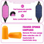 BIZOI Repose Pied Avion, 2 Pièces Repose-Jambes D'avion Portable, Repose-Pieds pour Chaise Hamac, Foot Hammock Airplane pour Bur
