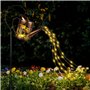 Comius Sharp Arrosoir Solaire avec Guirlandes Lumineuses et Bâton de Berger, LED Lanterne Solaire Exterieur Jardin, Étanche Lamp