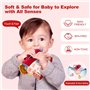 Zoelele Jouets pour Enfants de 6 à 12 Mois, Animaux de la Ferme Jouets Sensoriels Montessori avec Peluche Morbide,Serpent à Sonn