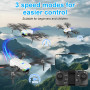 GuKKK Drone avec 2 Caméra Réglage électrique Caméra,4K Mini Drone Caméra Pliable Active d'évitement d'obstacles, Drone Quadricop