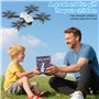 GuKKK Drone avec 2 Caméra Réglage électrique Caméra,4K Mini Drone Caméra Pliable Active d'évitement d'obstacles, Drone Quadricop