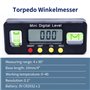 0 ~ 360 ° Mini niveau de torpille et inclinomètre numérique