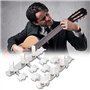 2 pcs Guitare Tuning Pegs Acrylique Guitare Classique Chaîne Machine Têtes Tuning Clés pour Guitare Classique 3 sur Une Planche 