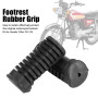 Moto Repose-pieds Pad - Plaque avant moto Repose-Pieds, Repose-pieds en caoutchouc Pad Grip Cover Compatible avec 125cc CG 125