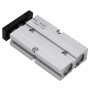 Broco 1pc vérin pneumatique double effet,piston pneumatique,16 mm Bore double tige double effet pneumatique en alliage d'alumini