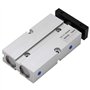 Broco 1pc vérin pneumatique double effet,piston pneumatique,16 mm Bore double tige double effet pneumatique en alliage d'alumini