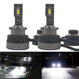 Eseastar D2S D2R Kit de Conversion de Phare LED se Connecte Directement avec Une Ampoule Xénon OEM de Remplacement de Ballast 30