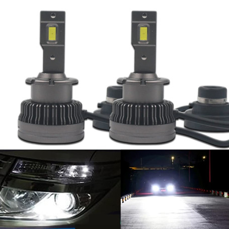 Eseastar D2S D2R Kit de Conversion de Phare LED se Connecte Directement avec Une Ampoule Xénon OEM de Remplacement de Ballast 30