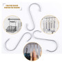 Lot de 12pcs Crochets en S de suspension multifonctions Crochets en forme de S facier inoxydable Crochet S pour salle de bains, 