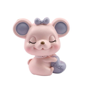 Healifty Figurine Souris Miniature résine Animal Sculpture Statue Articles Ornements pour la décoration de Bureau à Domicile (Ro