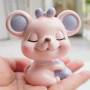 Healifty Figurine Souris Miniature résine Animal Sculpture Statue Articles Ornements pour la décoration de Bureau à Domicile (Ro