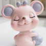 Healifty Figurine Souris Miniature résine Animal Sculpture Statue Articles Ornements pour la décoration de Bureau à Domicile (Ro
