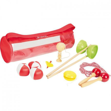 JEUJURA Pack de jeux d'adresse : diabolo. bilboquet. corde a sauter. yoyo. toupi 83,99 €