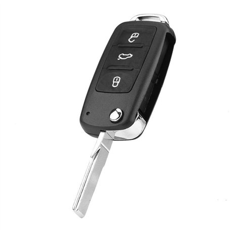KSTE 5K0837202AD 3 Bouton Voiture Télécommande clé 434MHz ID48 Chip émetteur for Caddy