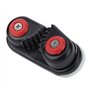 KSTE Taquet Coinceur Corde Bateaux, Boucle Corde en Aluminium en Alliage Noir Porte-Ancre Cam Taquet pour Kayak Yacht Bateau Acc
