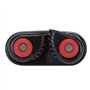 KSTE Taquet Coinceur Corde Bateaux, Boucle Corde en Aluminium en Alliage Noir Porte-Ancre Cam Taquet pour Kayak Yacht Bateau Acc