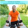 Hestya Miroir de Vélo Miroir Guidon Rotatif Réglable à 360 Degrés Rétroviseur de Vélo Antichoc Convexe en Acrylique Rétroviseur 