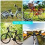 Hestya Miroir de Vélo Miroir Guidon Rotatif Réglable à 360 Degrés Rétroviseur de Vélo Antichoc Convexe en Acrylique Rétroviseur 
